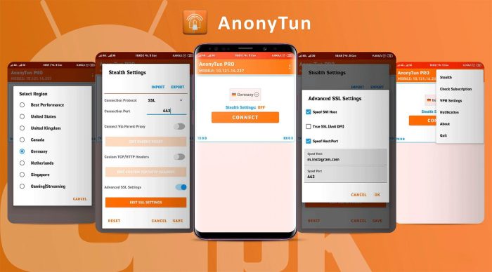 Cara menggunakan aplikasi anonytun